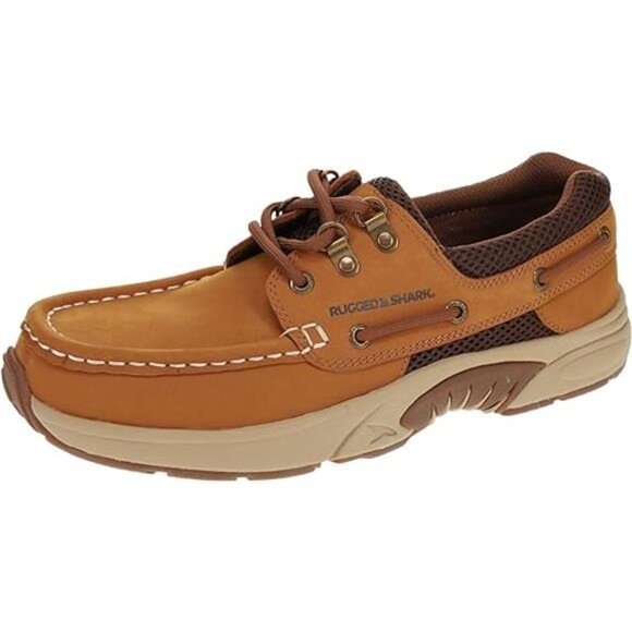 Rugged Shark Men\'s Atlantic Classic Casual Boat Shoe with Cushioned Support main image 3